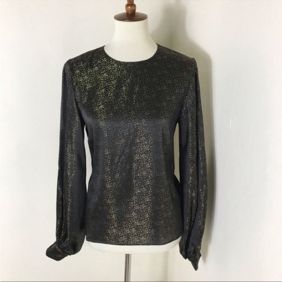 Nili Lotan Loretta metallic top - Picture 3 of 10